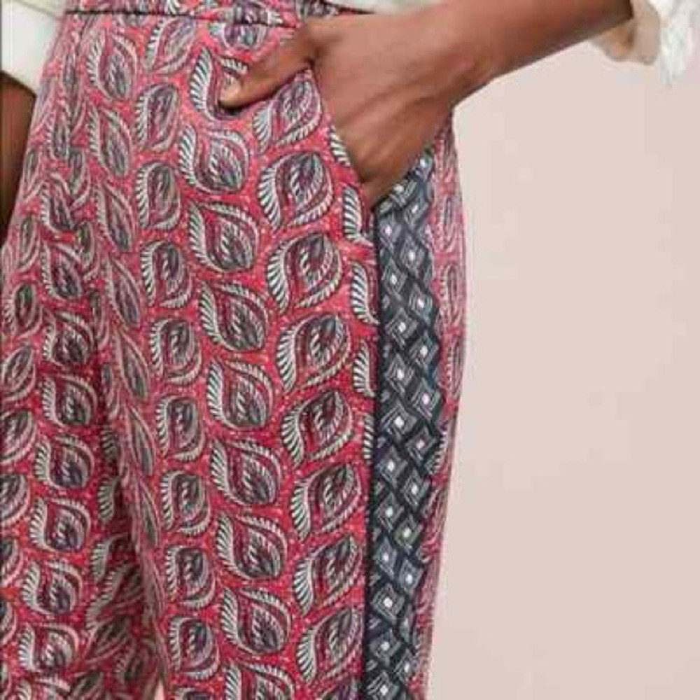 Anthropologie ett:twa Cardiff Printed Pull-on Pants Women’s Size XS NWT Boho